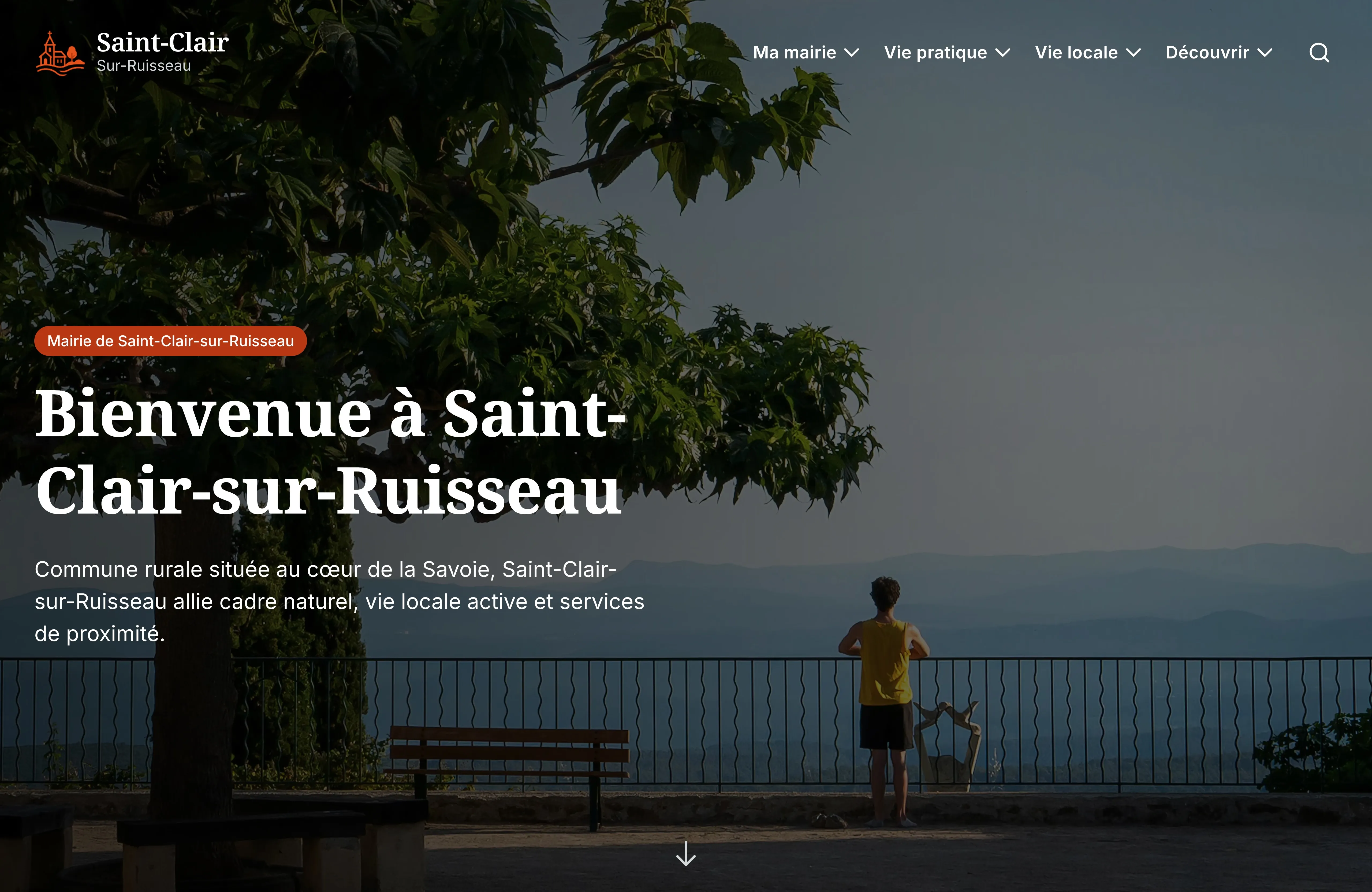 Capture d'écran du site de demo version ordinateur