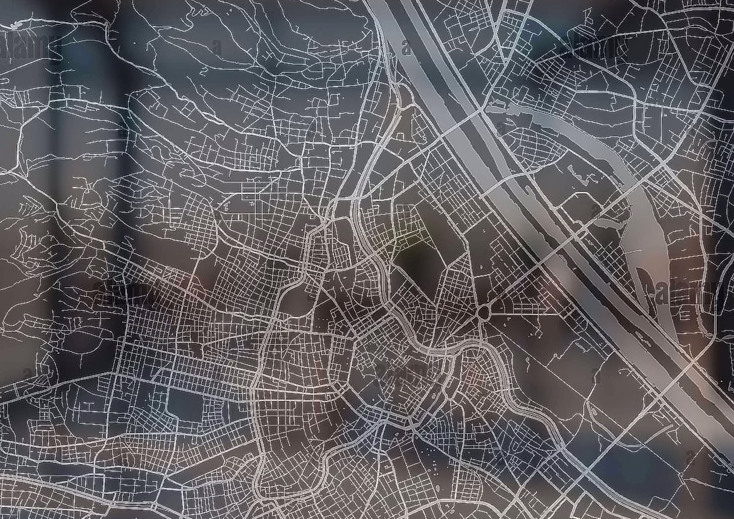 Schematische Karte von Wien zur Standortbewertung