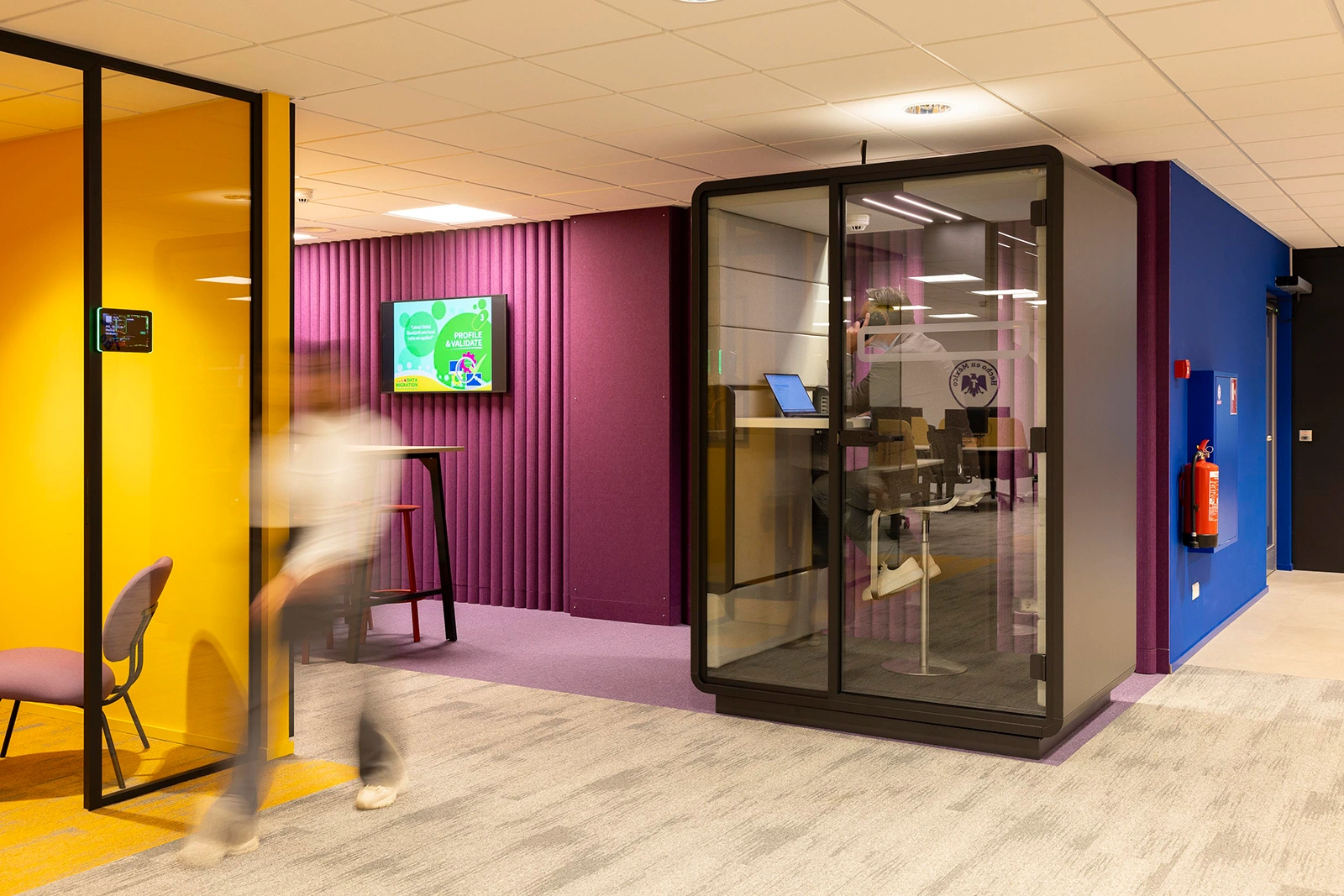 Heineken Hushoffice akoestische cabine kantooromgeving