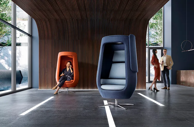 Hushoffice A11 akoestische loungestoel voor kantoor