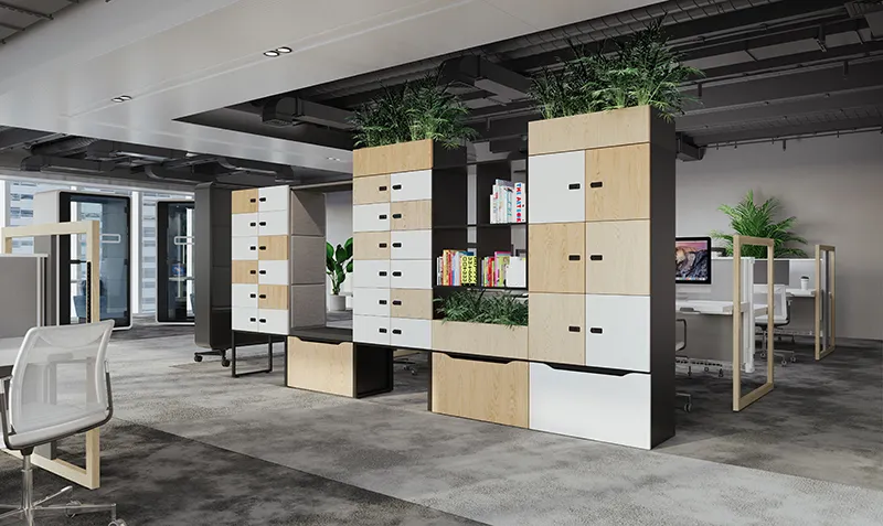 Hushoffice hushLock alles-in-één vrijstaande kantoorkast voor kantoor