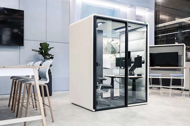 Hushoffice Hushfree Work akoestische werkcabine cabine focuspod focuswerk kantoor
