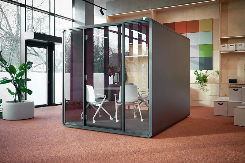 Het kiezen van de juiste akoestische cabine op kantoorHet kiezen van de juiste akoestische cabine op kantoor