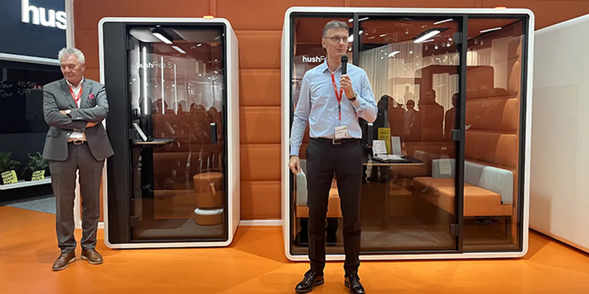 Orgatec 2022 Hushfree akoestische cabines event
