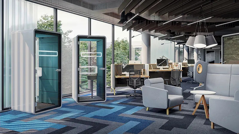 Akoestiek op kantoor - Hushoffice