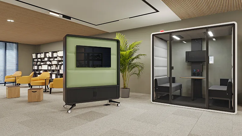 Akoestiek op kantoor - Hushoffice