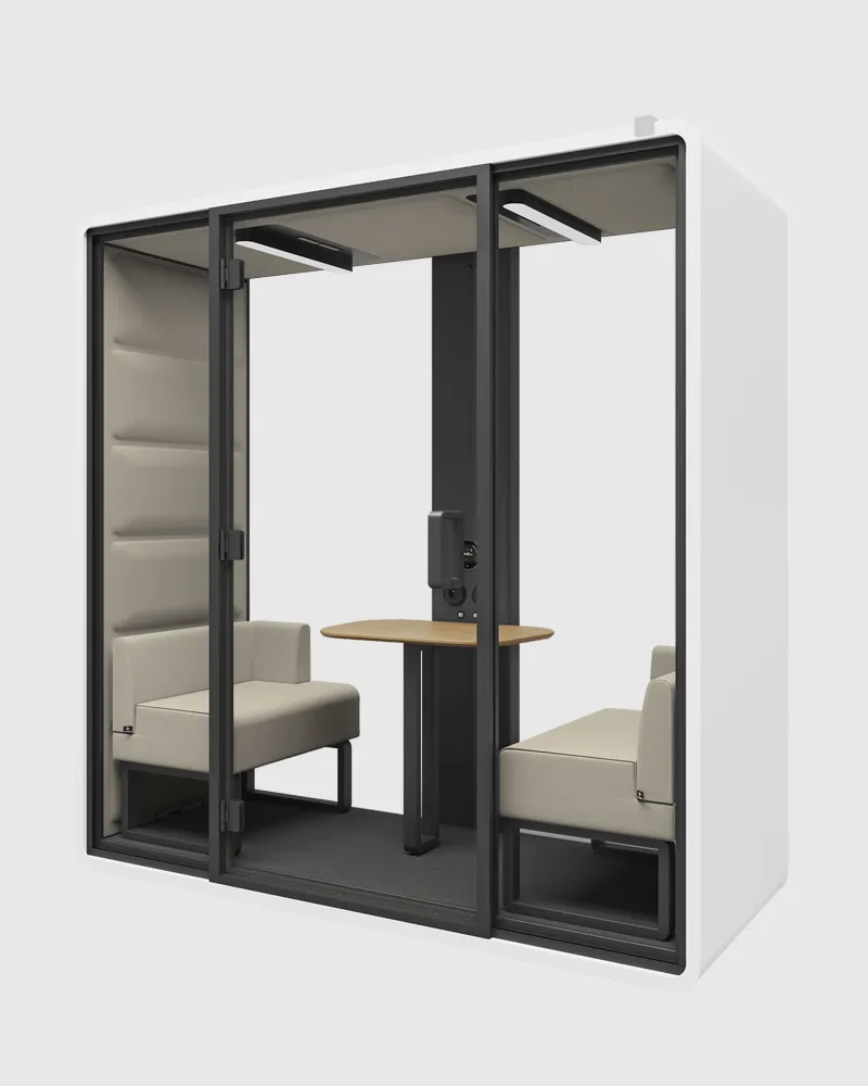 Hushfree XM premium akoestische 2-persoons mobiele vergaderruimte voor kantoor