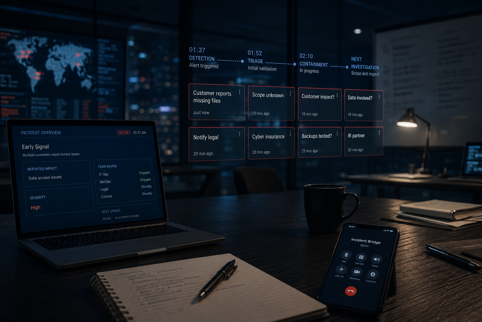 Data Breach Response: What the First 24 Hours Actually Look Like