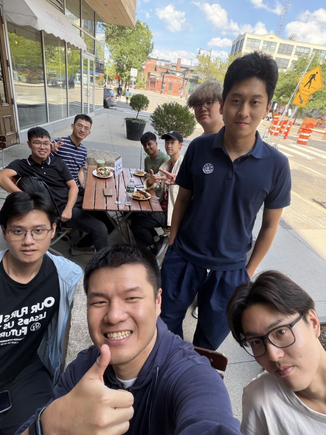 Lunch with teammates