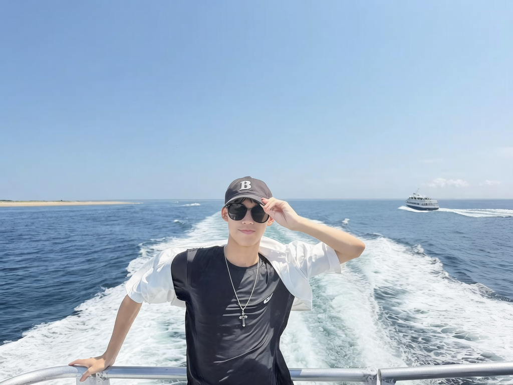 Bowen on the ferry