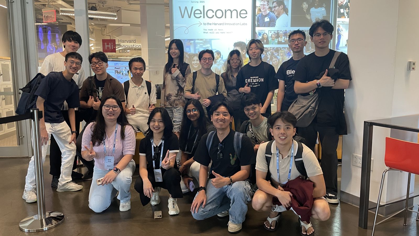 With the Session 1 cohort, Cambridge