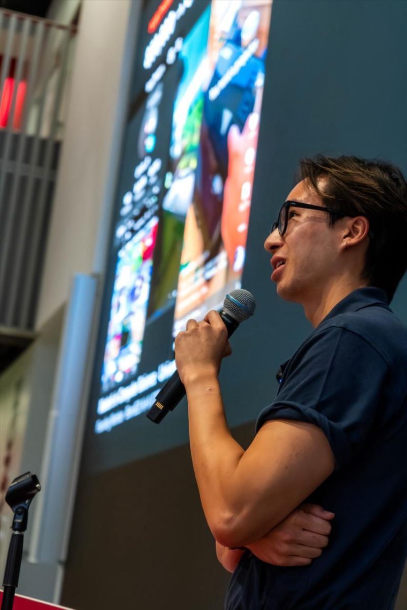 Nam speaking at the AI+X Meetup