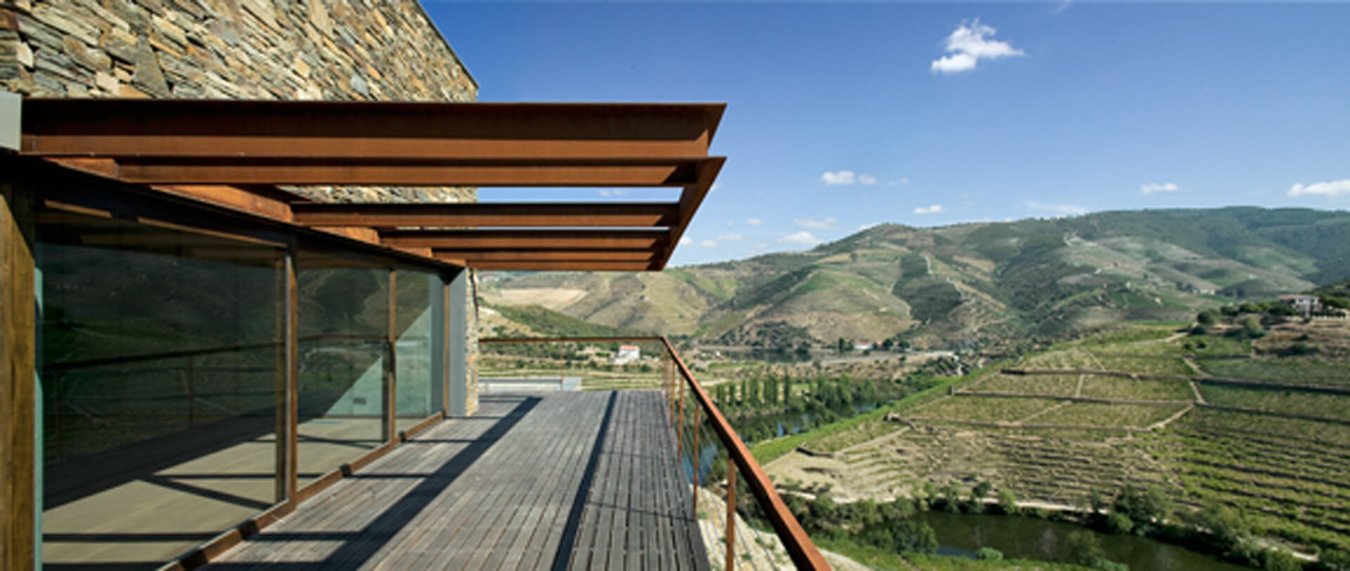 Niepoort Balkon mit Aussicht auf Landschaft