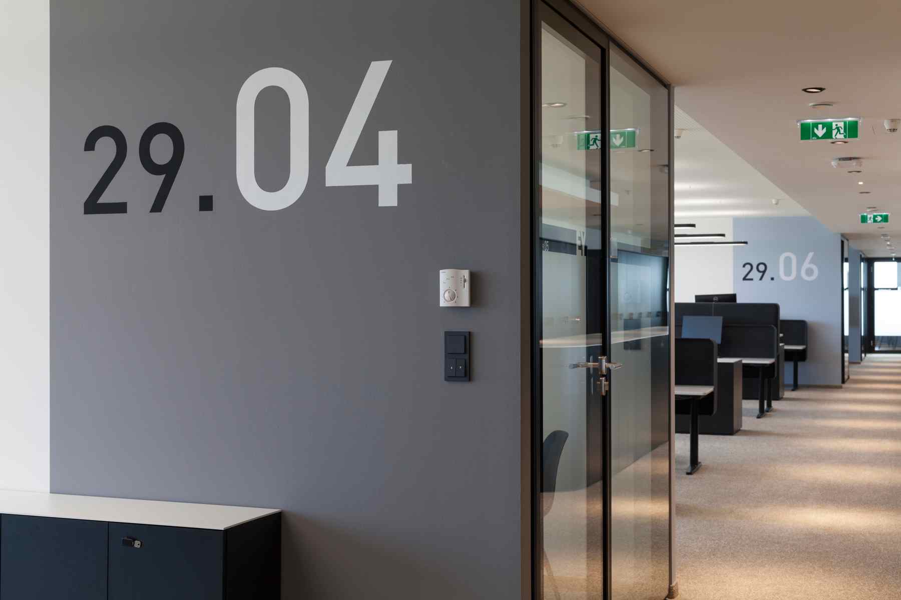 Flur mit Raumnummer 29.04