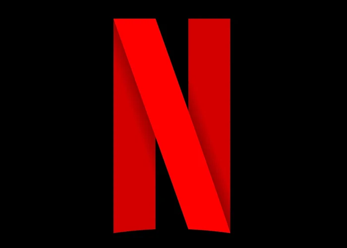 Logo Netflix sur fond noir