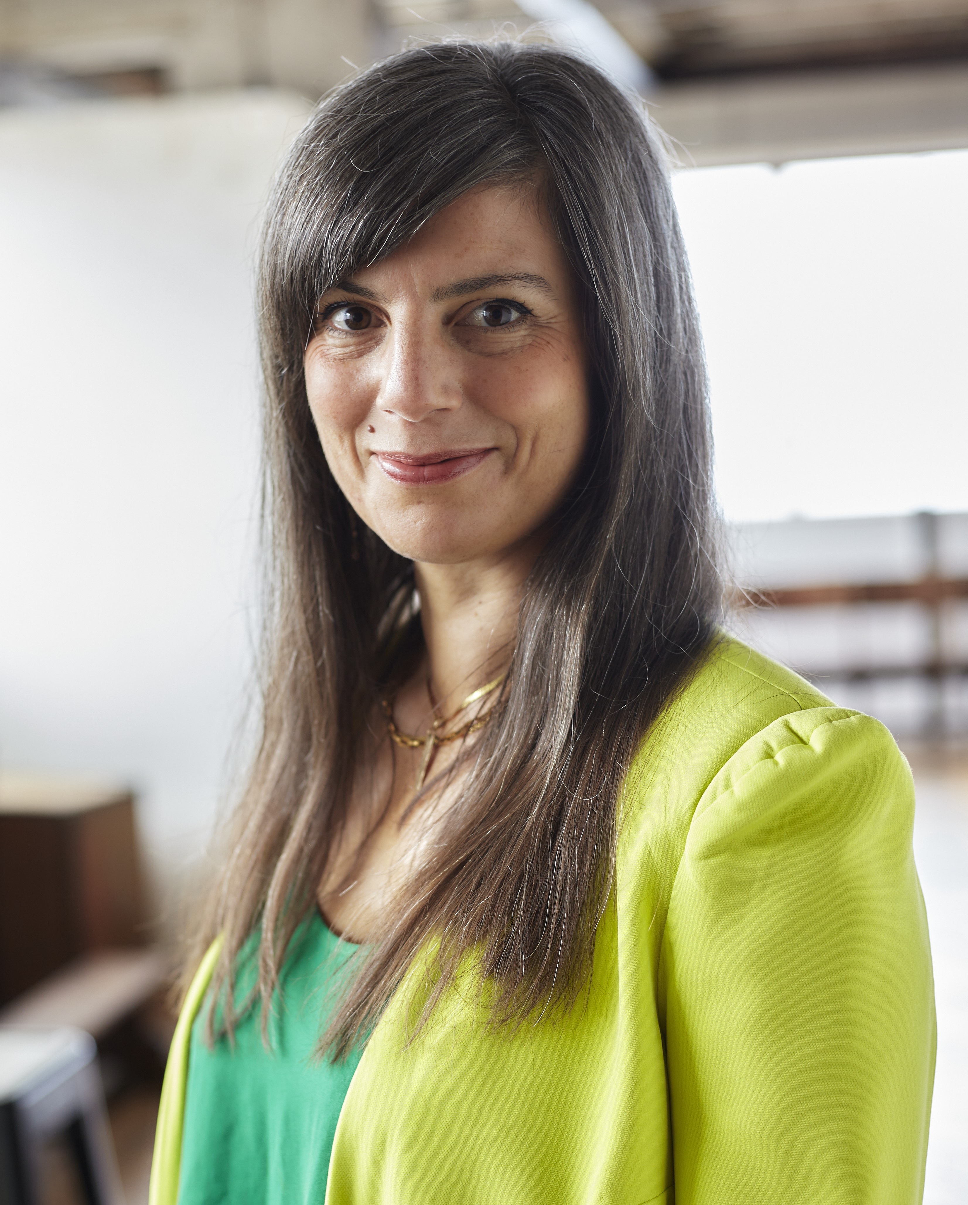 Imogen speaking at an event