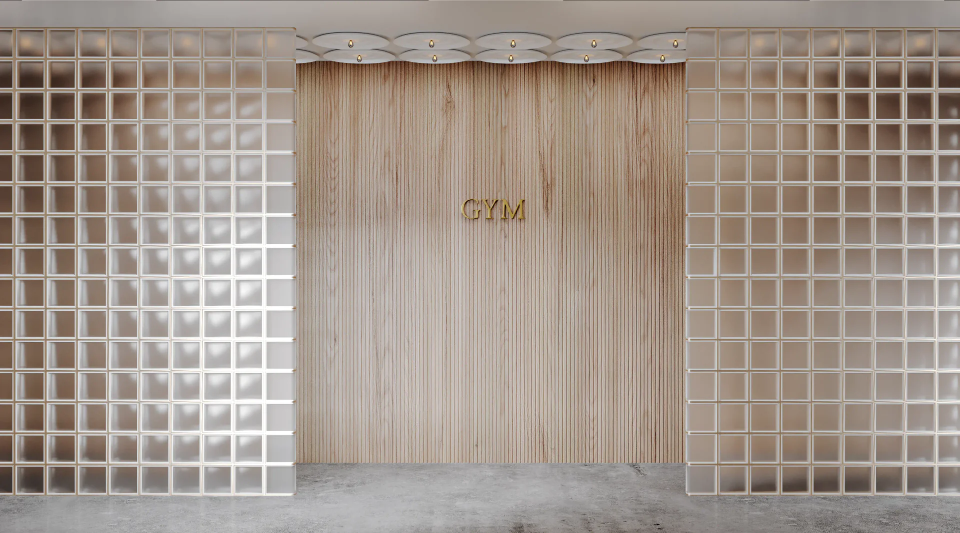 Modern, well-lit entrance to the main gym and fitness area.