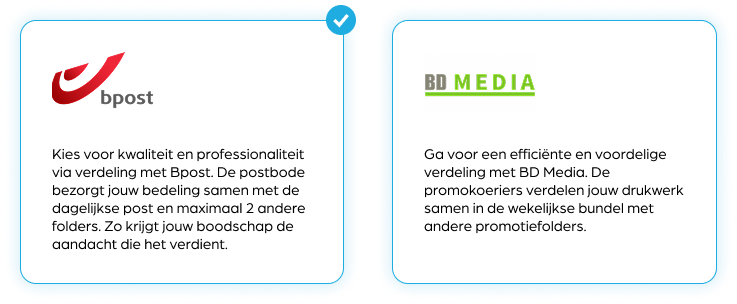 De keuze tussen Bpost en BD Media