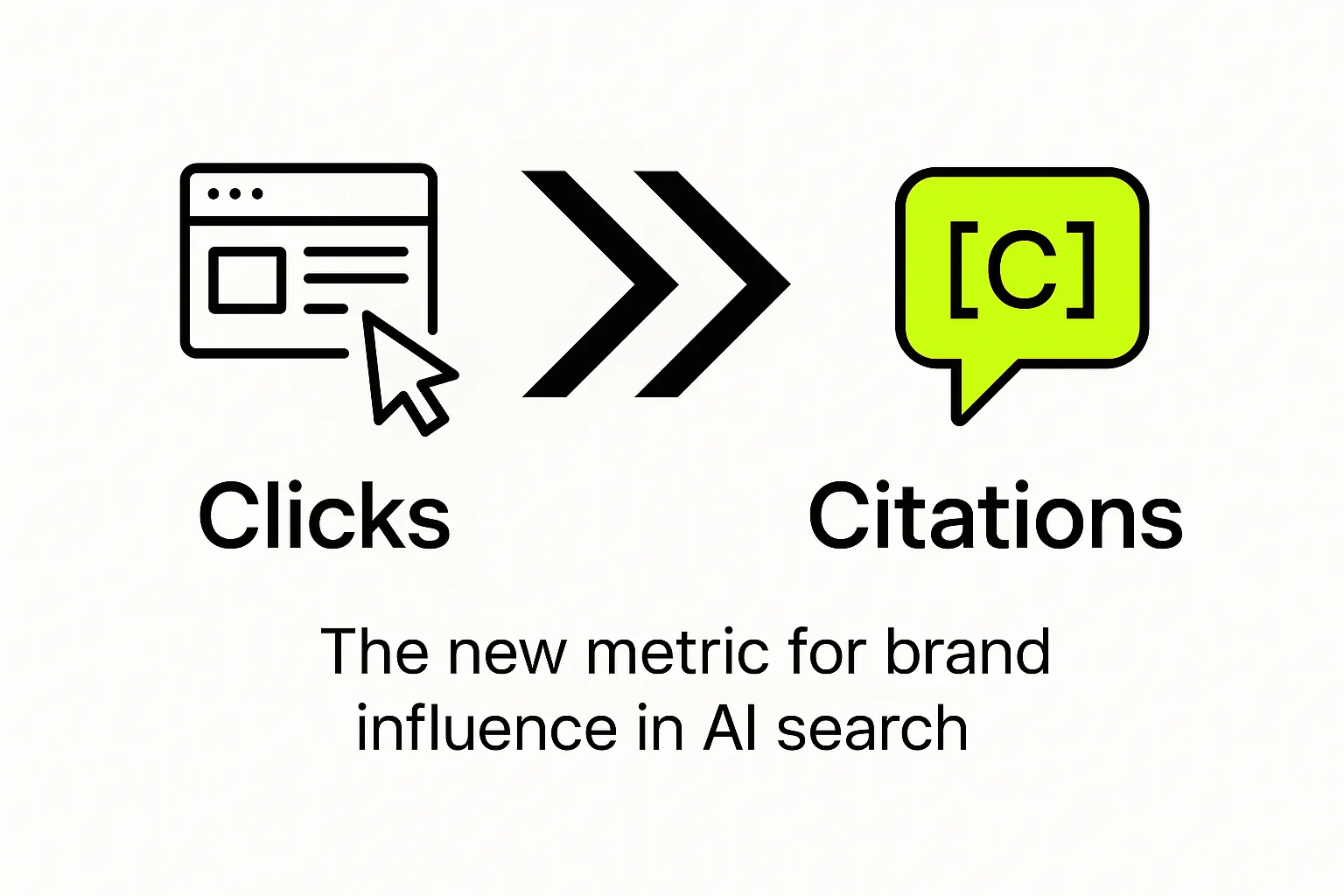 A diagram showing the evolution from traditional SEO, where the goal is a click, to Generative Engine Optimization (GEO), where the goal is to be cited by an AI as a trusted source.