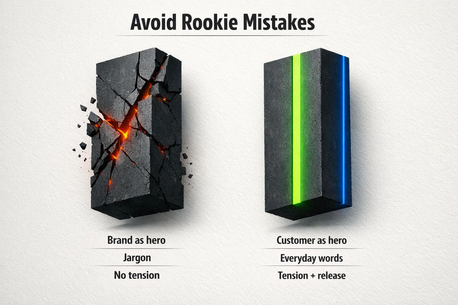 If your post makes the brand the hero, leans on jargon, or removes tension, it reads like promotion. Customer-led language plus real stakes creates credibility without a salesy tone.