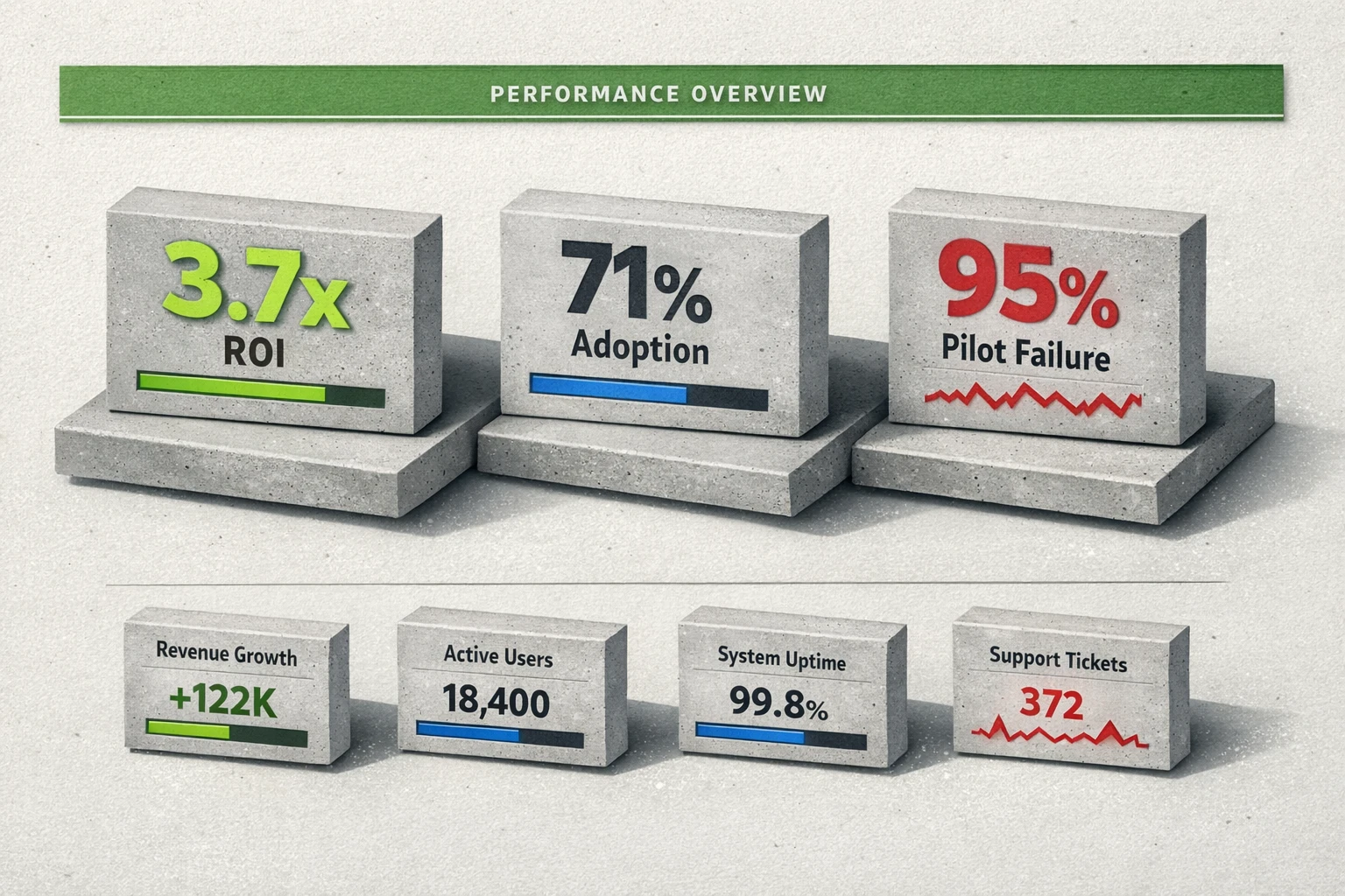 A compact ROI and risk snapshot that quantifies upside and warns of common pilot failure modes—designed to help validate investment decisions.