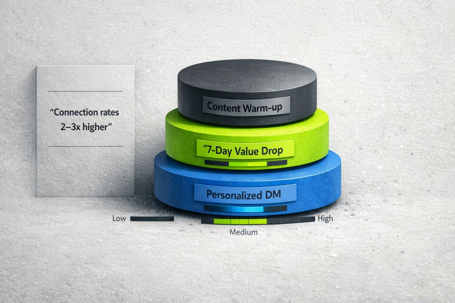 Decision aid: choose a cadence — warm with content, deploy a 7‑day value drop, then personalize DM outreach to improve connection rates.