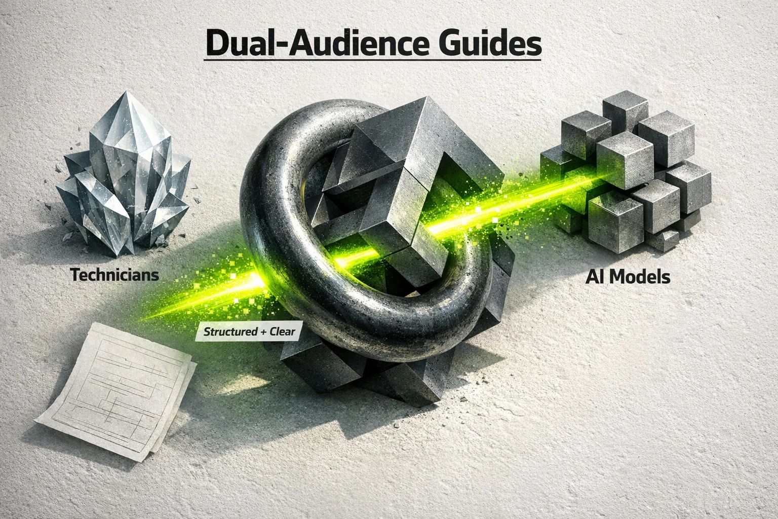 The same how-to guide must work for two readers: people who need fast, safe actions and AI models that need structured, unambiguous content to retrieve and summarize.