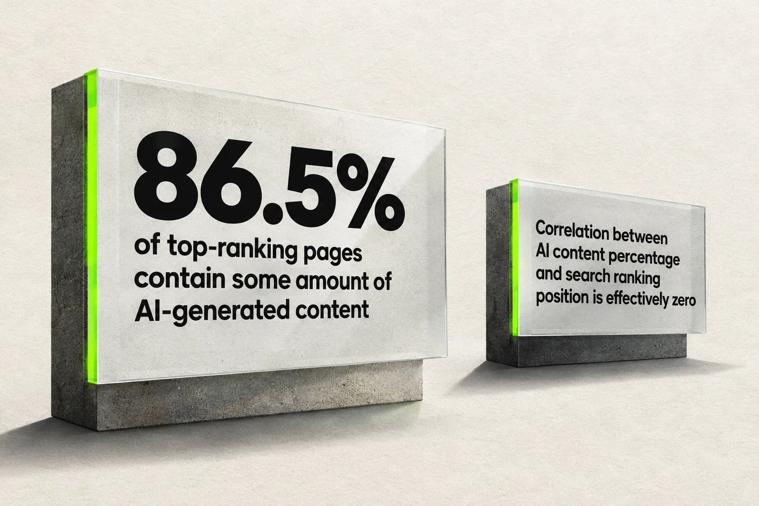 86.5% of top-ranking pages contain some amount of AI-generated content.