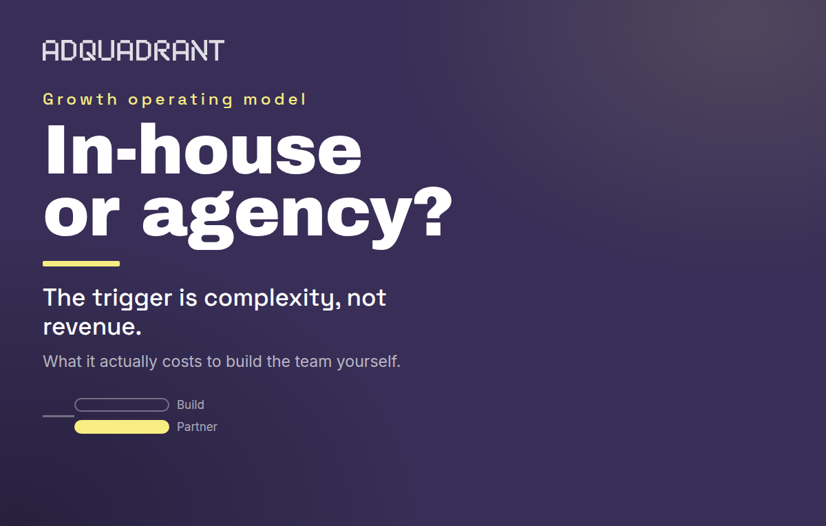The In-House vs. Agency Crossroads: When DTC Brands Should Stop Building Their Own Paid Media Team