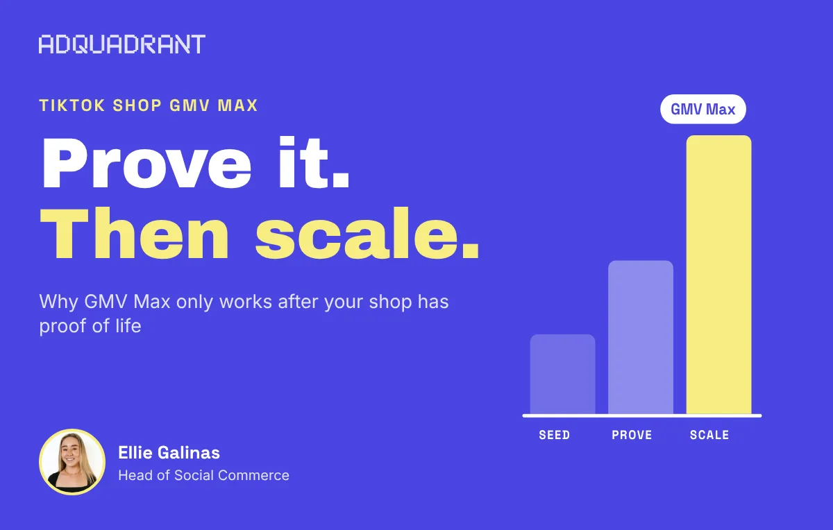 TikTok GMV Max Only Works After Your Shop Has Proof of Life