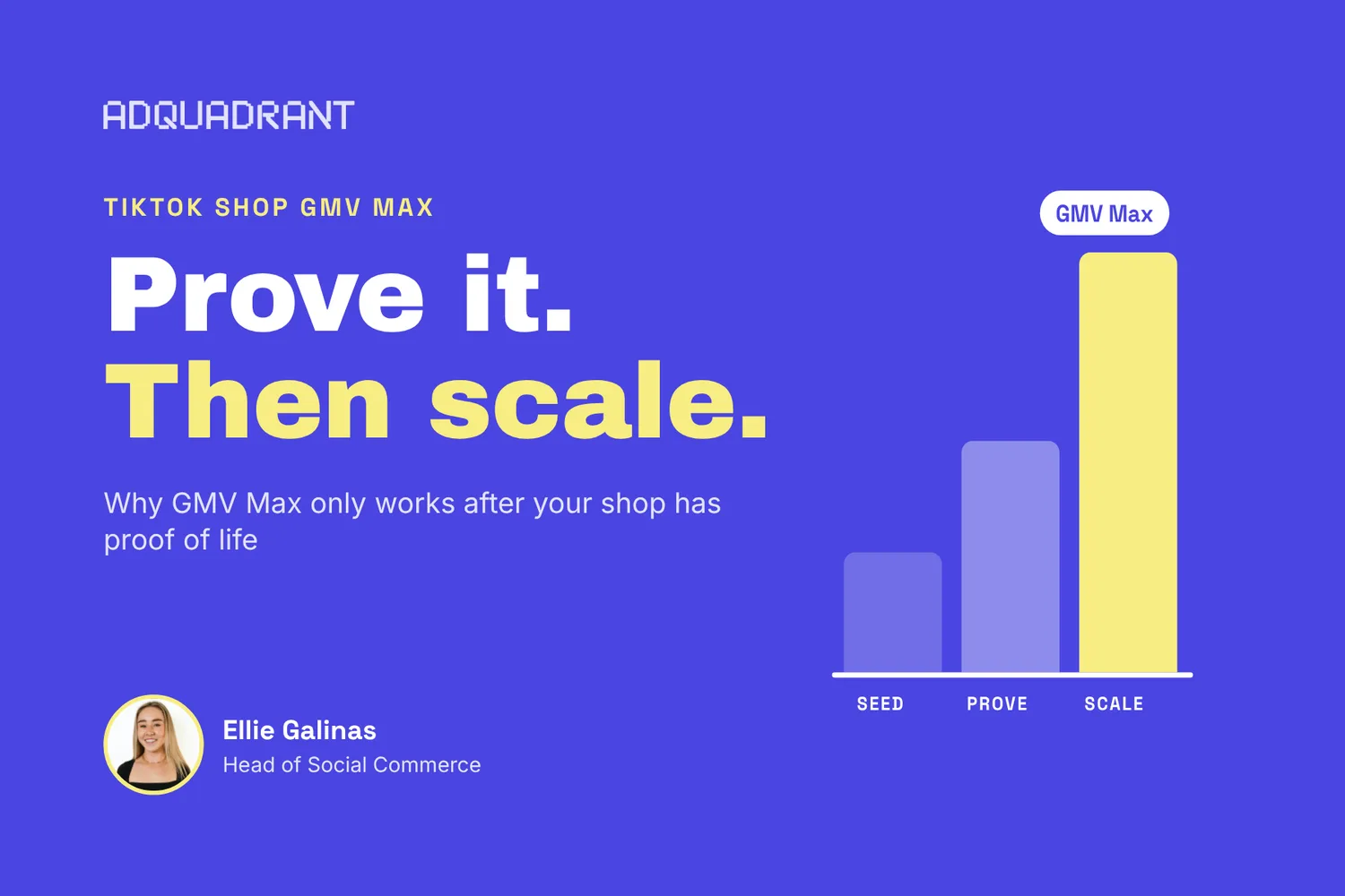 TikTok GMV Max Only Works After Your Shop Has Proof of Life