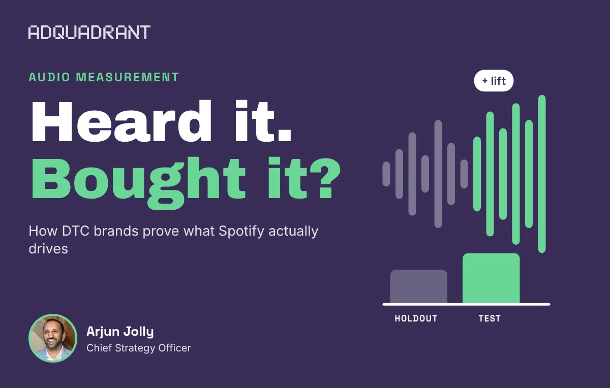 Is Spotify Only an Awareness Channel? How DTC Brands Prove What Audio Actually Drives