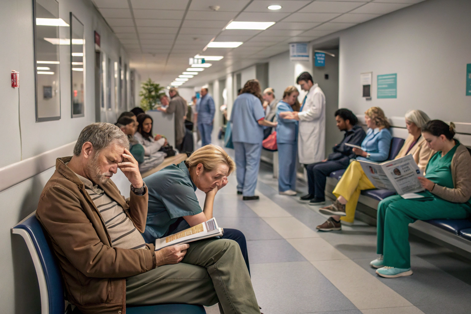image of a team meeting (for a medical clinic)