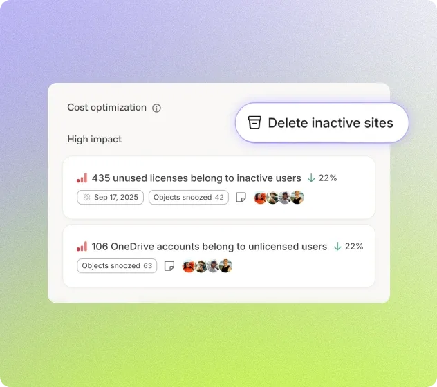 Protect Reduce Microsoft 365 usage costs