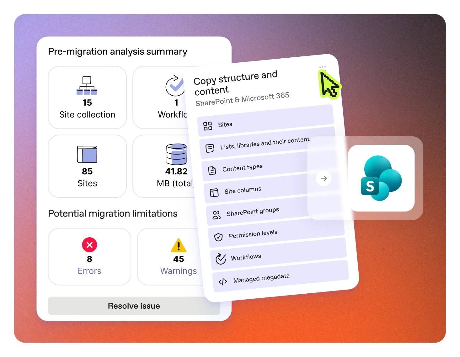 All-in-on SharePoint data migration tool
