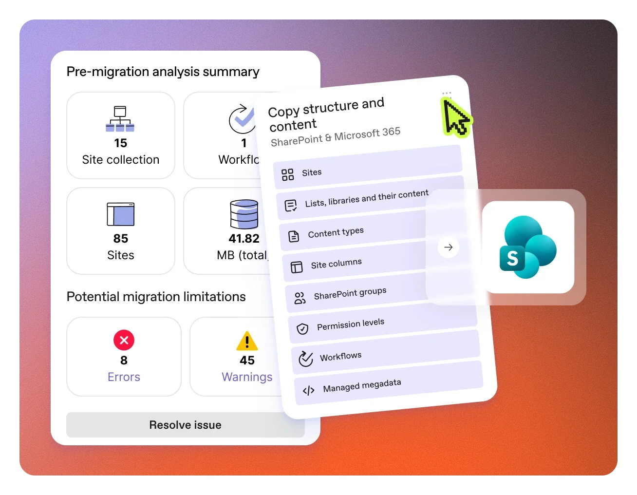 All-in-on SharePoint data migration tool