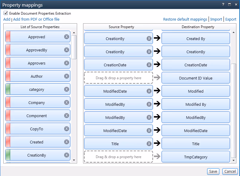 Sharegate Migration Mappings