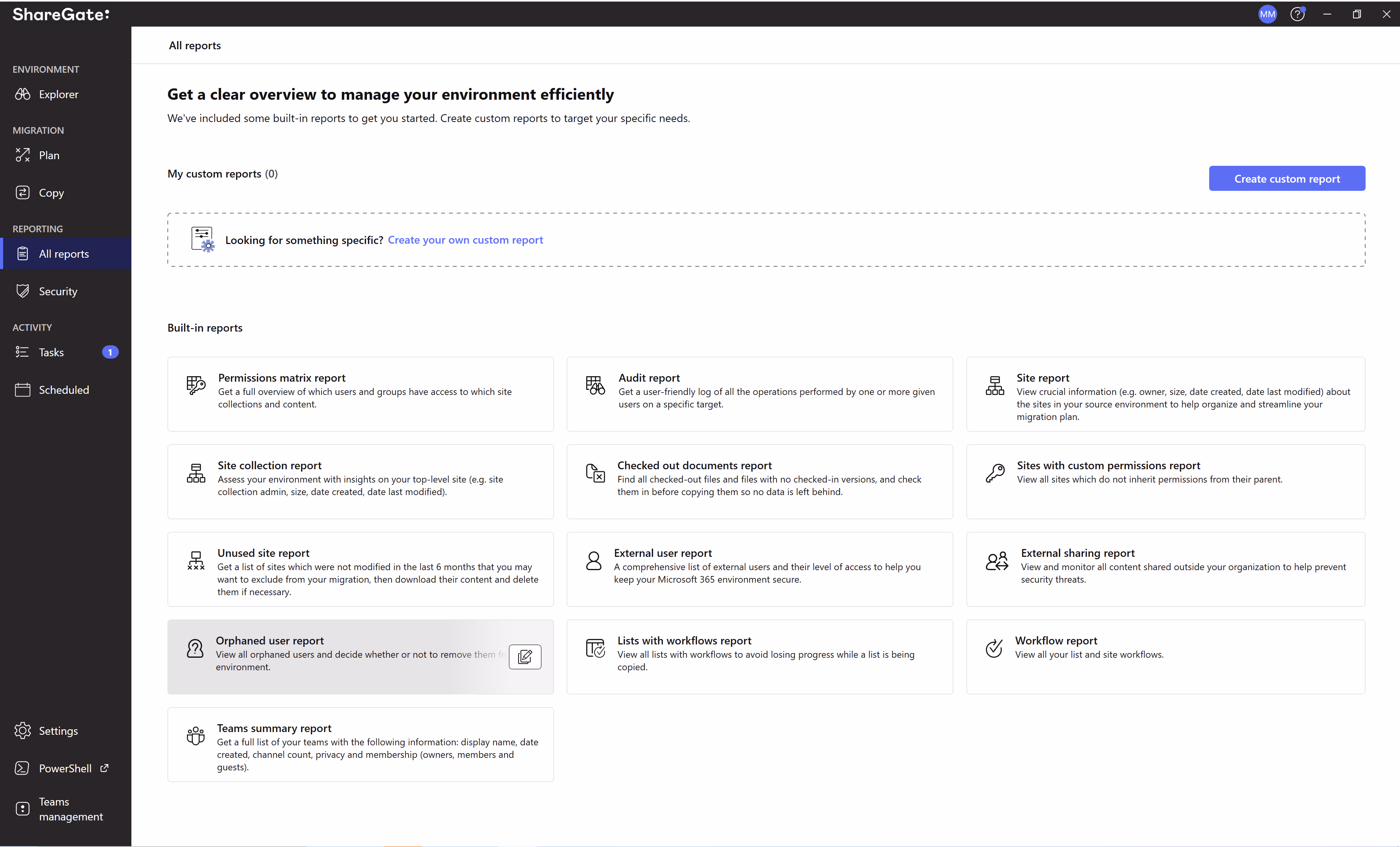 Sgm Public All Reports Orphaned Selected