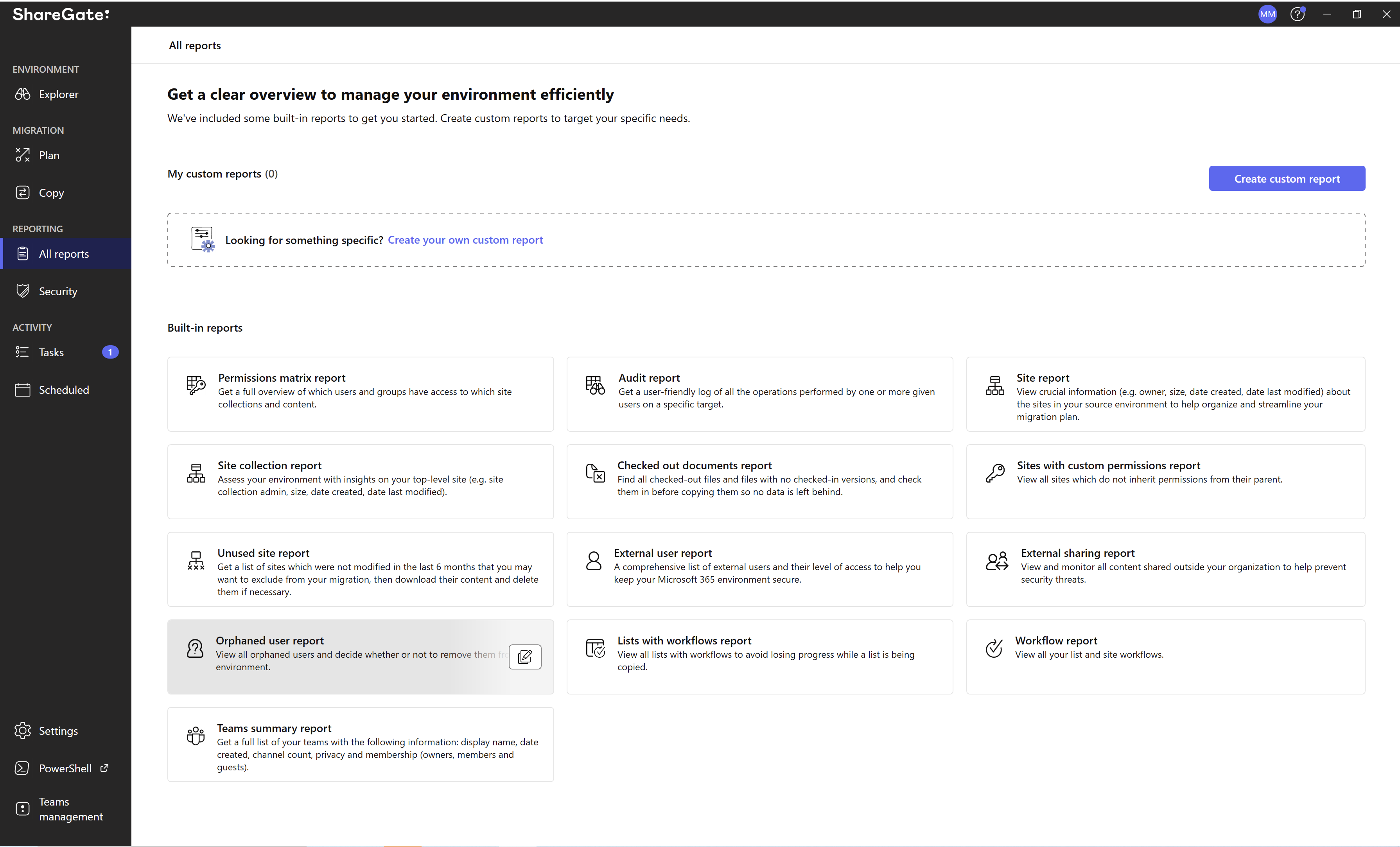 Sgm Public All Reports Orphaned Selected