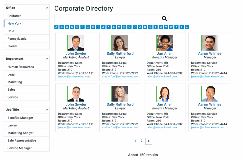 SharePoint Corporate Directory
