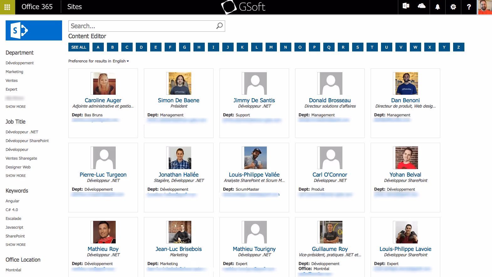 How to Build a Corporate Directory with SharePoint Search