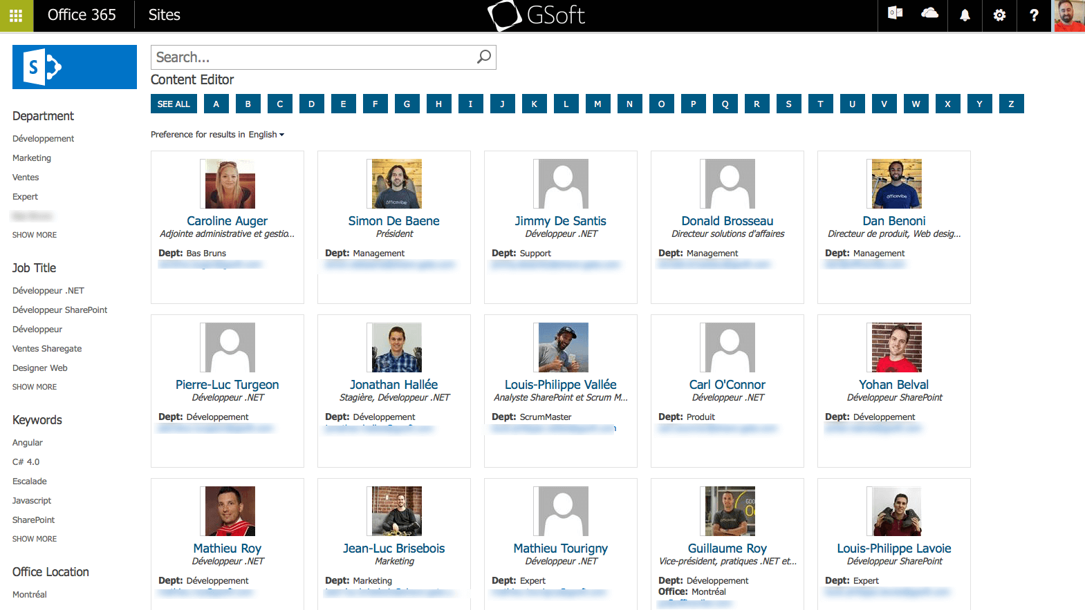How to Build a Corporate Directory with SharePoint Search