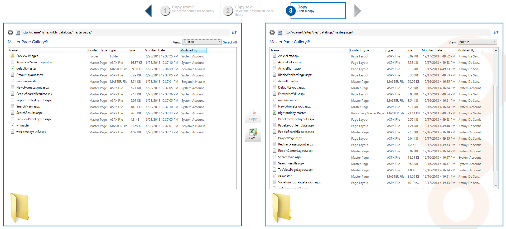 Migrate Master Pages