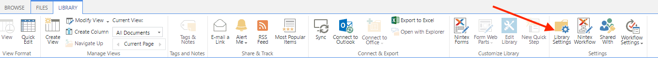 Use SharePoint Site Column ribbon