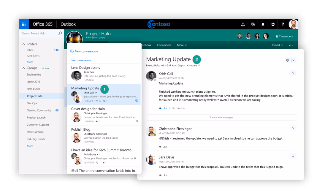 Exchange Mailbox Conversations Office 365 Groups