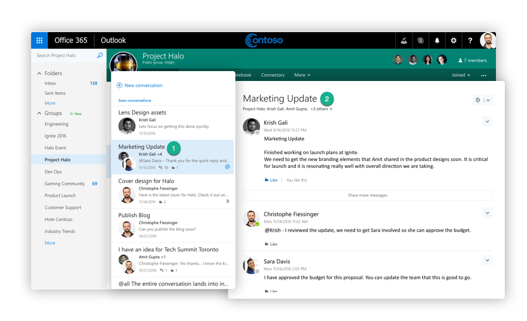 Exchange Mailbox Conversations Office 365 Groups