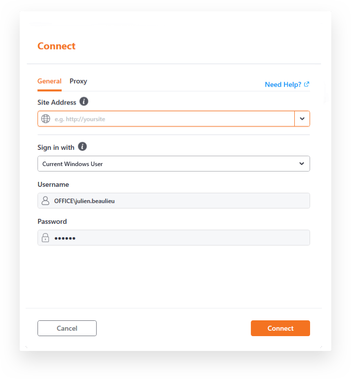 Connect your environment Sharegate