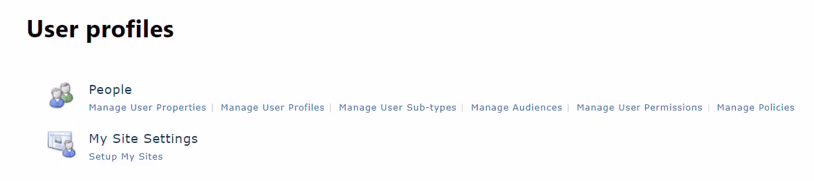 Sharepoint User Profiles