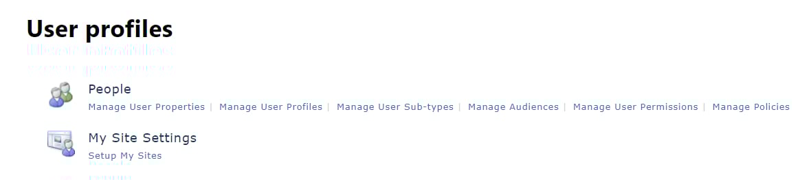 Sharepoint User Profiles