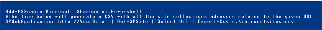 Migrate sharepoint site collections powershell